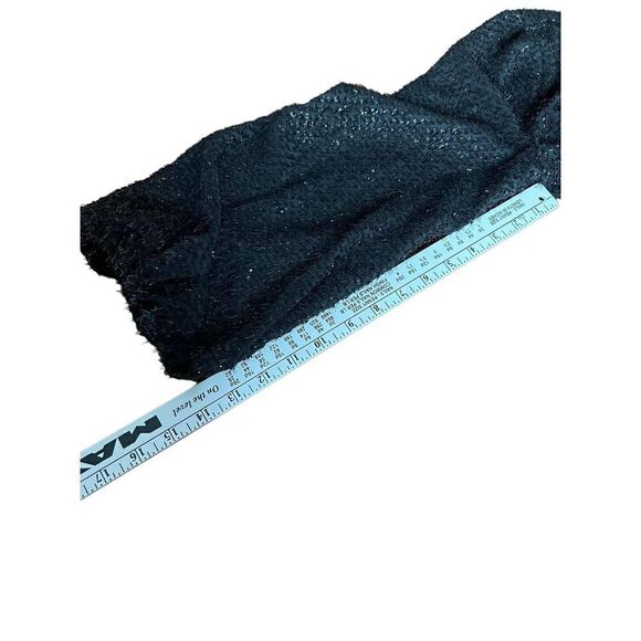 ELLIATT Top Black Cropped Tinsel Holiday Festive Blouse Kadis Size XS - Picture 9 of 13